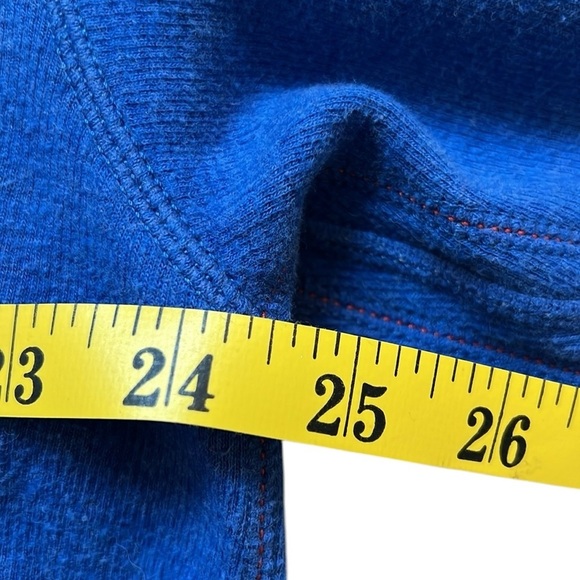 Tommy Bahama Reversible 1/4 Zip Sweater 100% Cotton Pullover Royal Blue/Gray XL - Picture 8 of 16